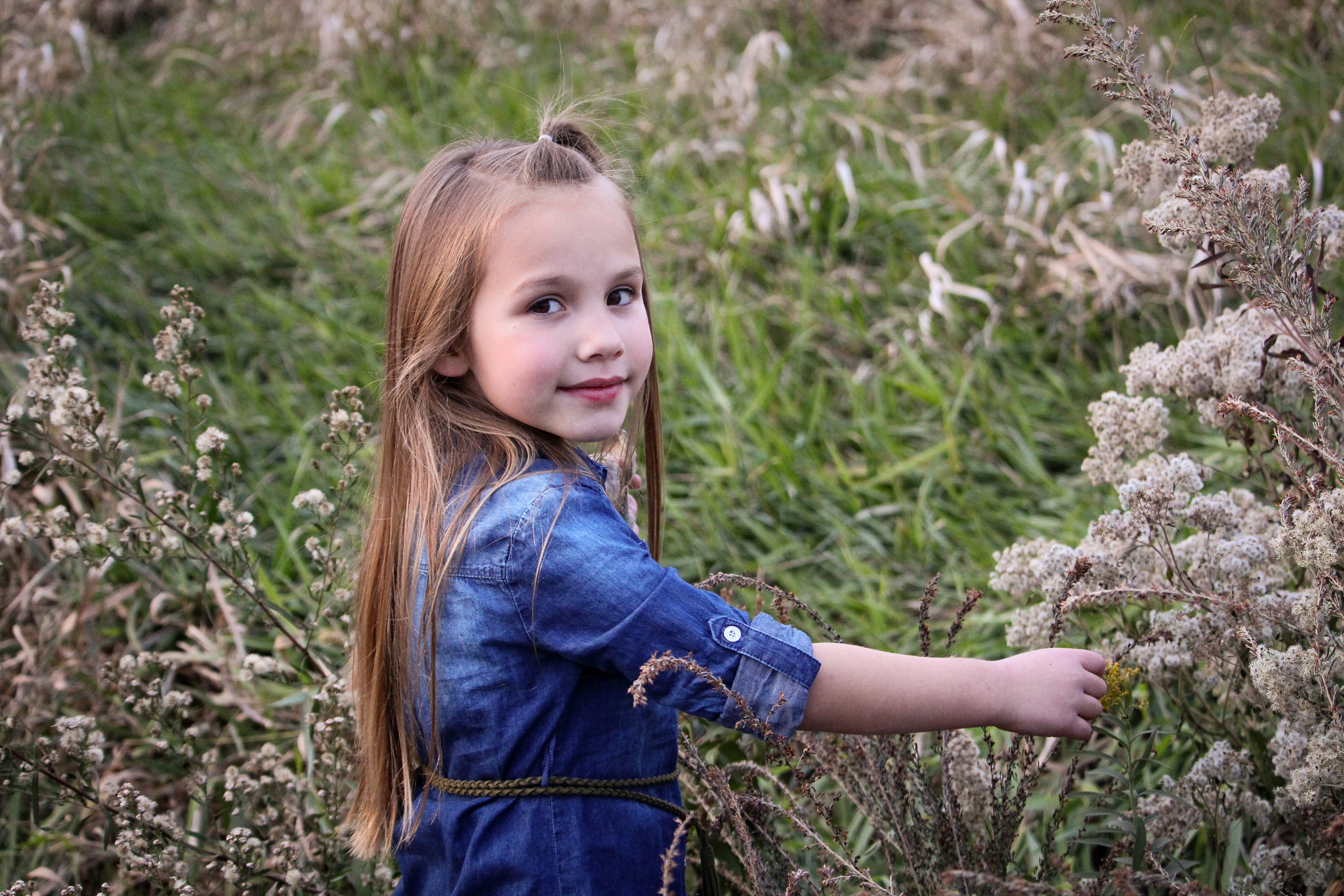 girl in nature fall photo